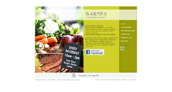 Desktop Screenshot of barnesfarmersmarket.co.uk
