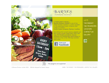Tablet Screenshot of barnesfarmersmarket.co.uk